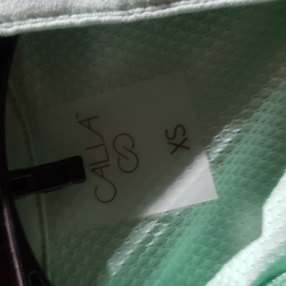 Calia Womens Green Collar Tank - Picture 8 of 8